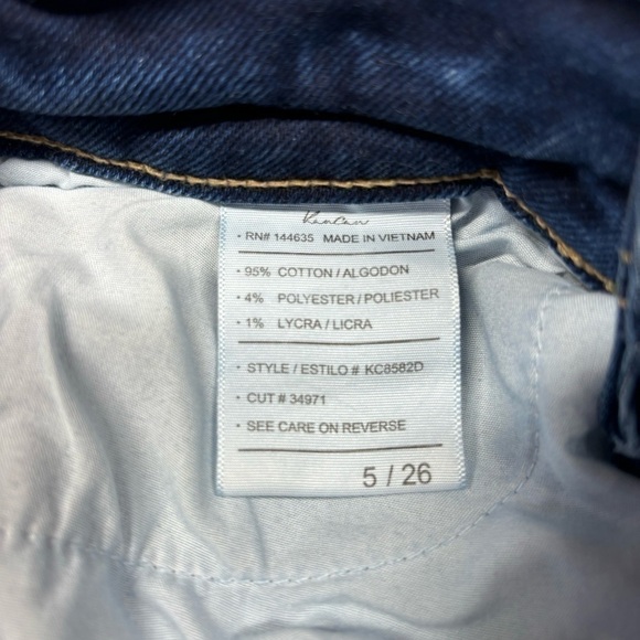 Kancan Jeans Womens 5 Gloria High Rise Ankle Skinny Dark Wash Distressed Holes - Picture 3 of 5